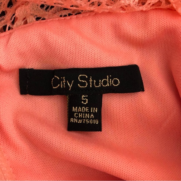 City Studio, Lined Lace Fit and Flare Dress, Size 5 - Picture 6 of 9